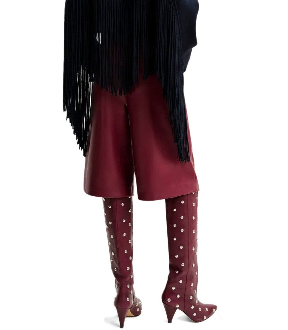 Essentiel Antwerp Itop Burgundy Bermuda Shorts