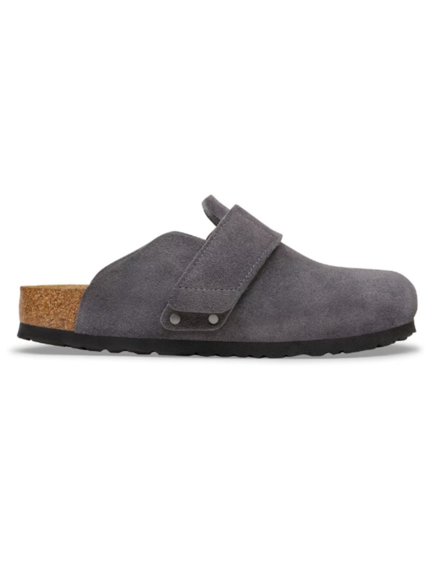 Birkenstock Arizona Big Buckle Charcoal Leather Sandals