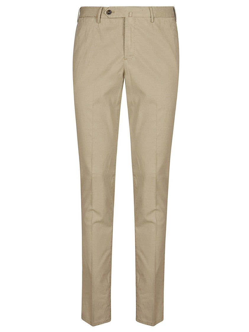 Pt Torino Tailored Slim-Fit Trousers With Clean Waistline And Pressed Crease