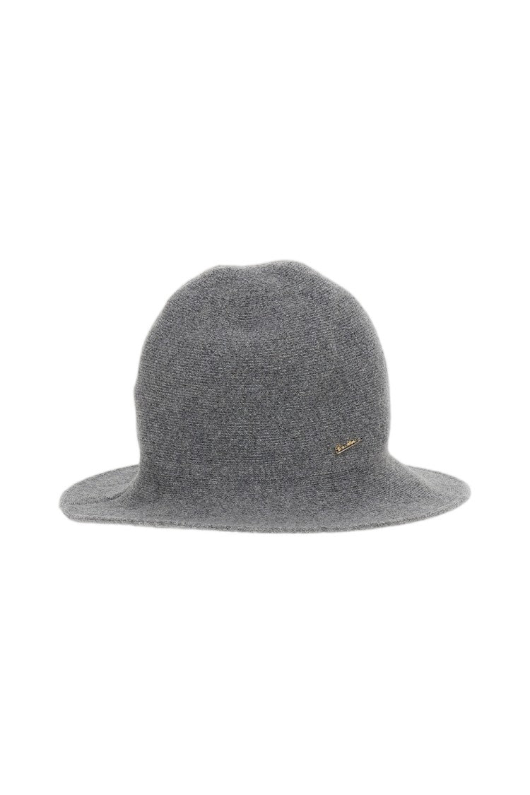 Borsalino Grey Angelina Eco-Cashmere Cloche Hat