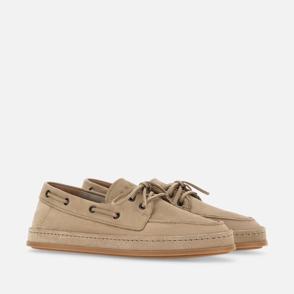 Hogan Classic Brown Boat Shoes