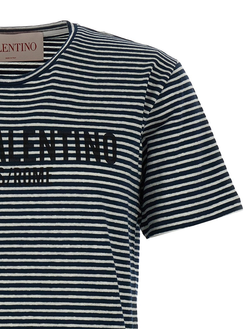 Valentino Garavani Valentino Garvani 'Chez Valentino' Stripes T-Shirt