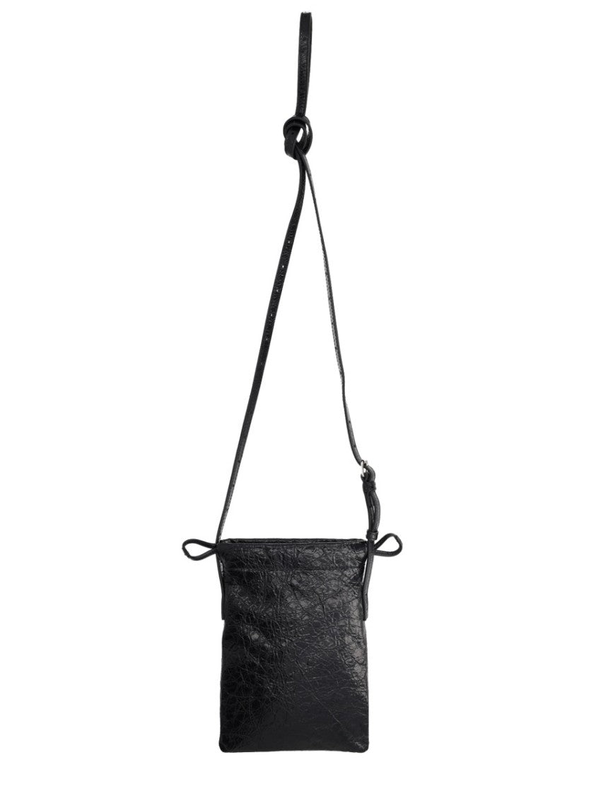 Balenciaga Textured Leather Crossbody Shoulder Bag