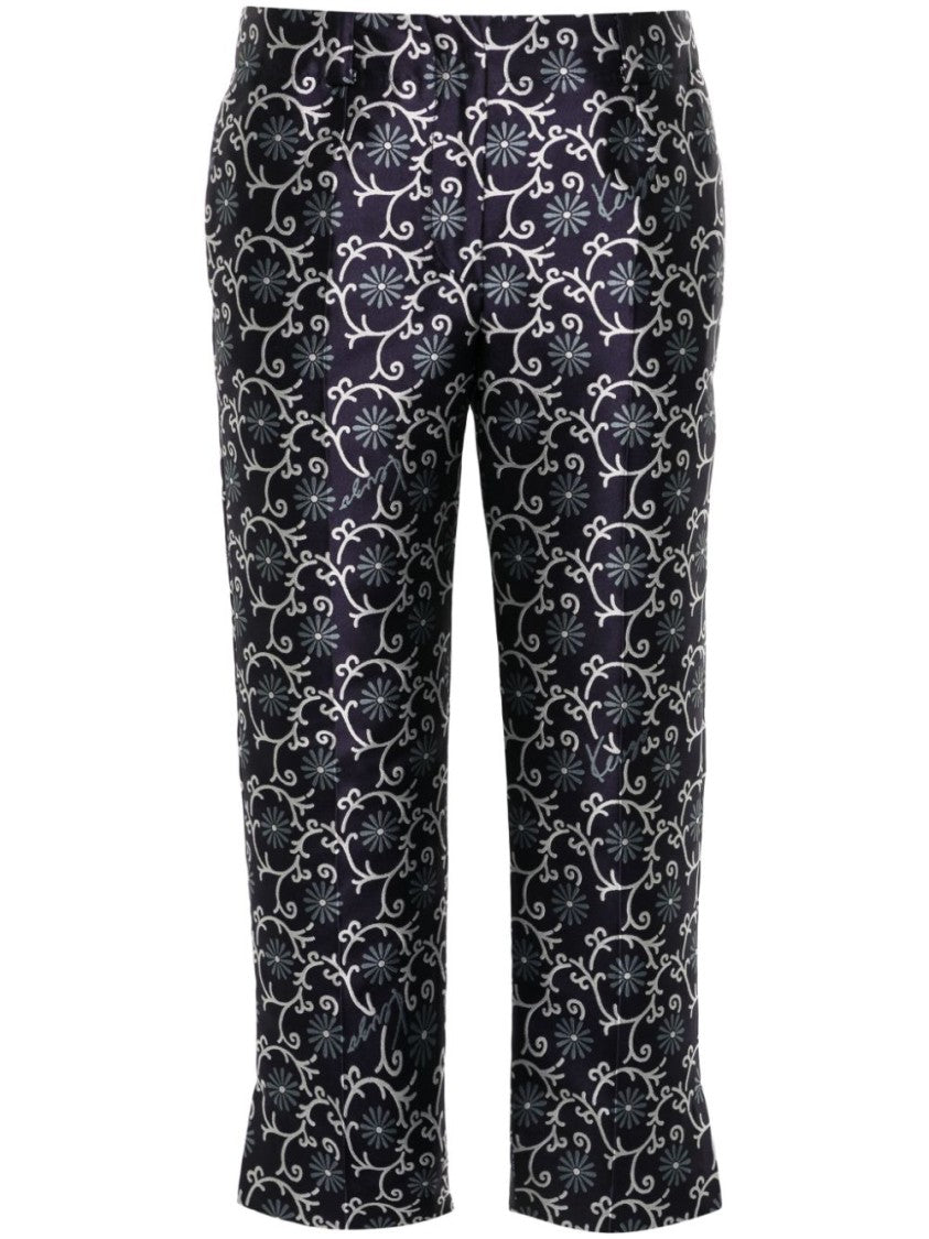 Kenzo Midnight Blue Cropped Trousers