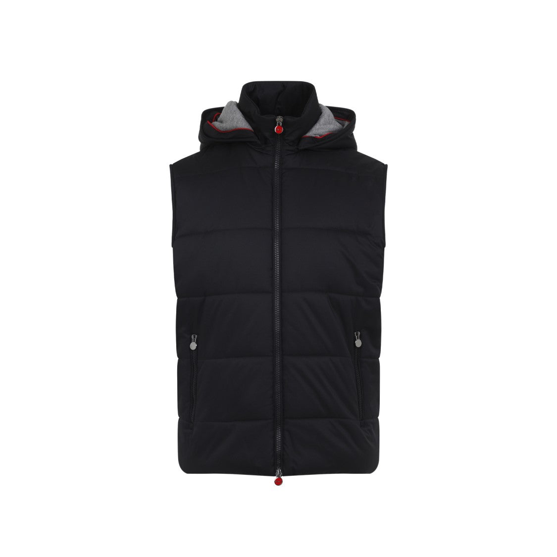 Kiton Sleeveless Black Polyester Jacket
