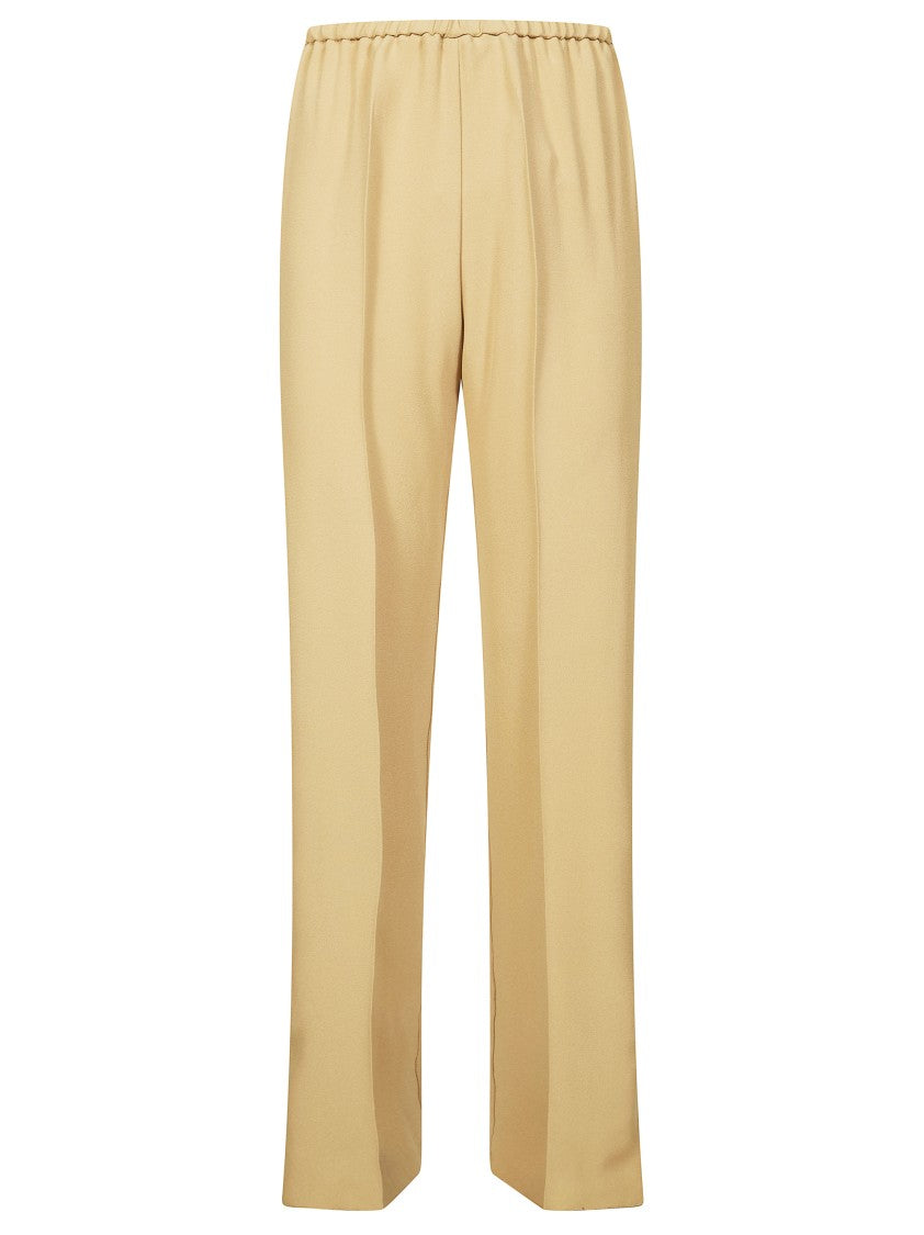 Forte Forte Textured Fabric Elastic Waist Wide-Leg Pants