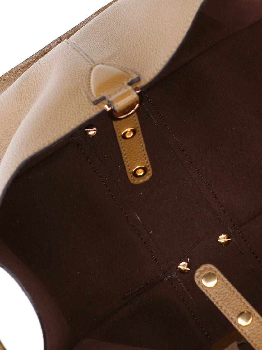 Tod's Small Brown Pebbled Leather Shoulder Bag