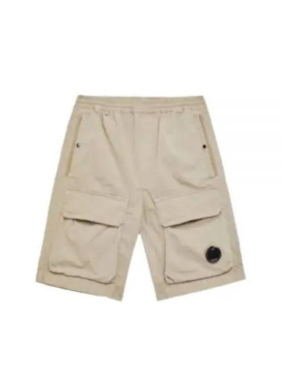 C.P. Company Relaxed Fit Neutrals Shorts With Multiple Pockets