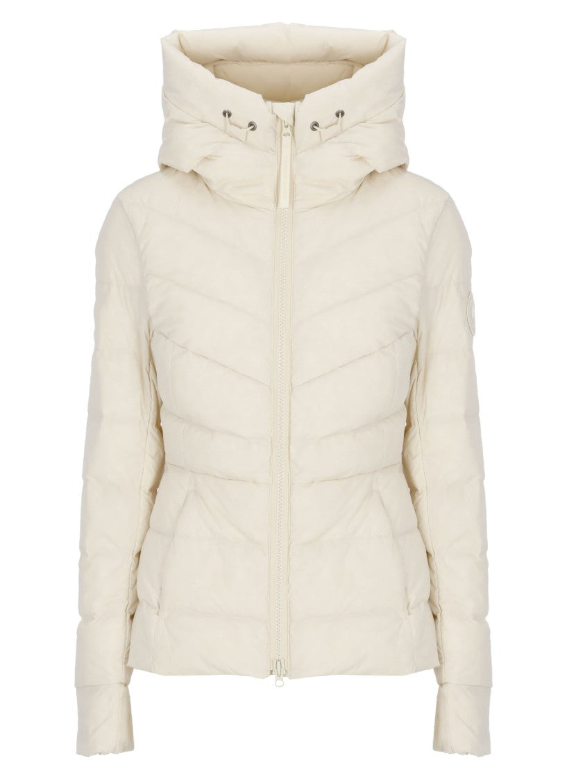 Canada Goose Ivory Clair Quilted Down Jacket