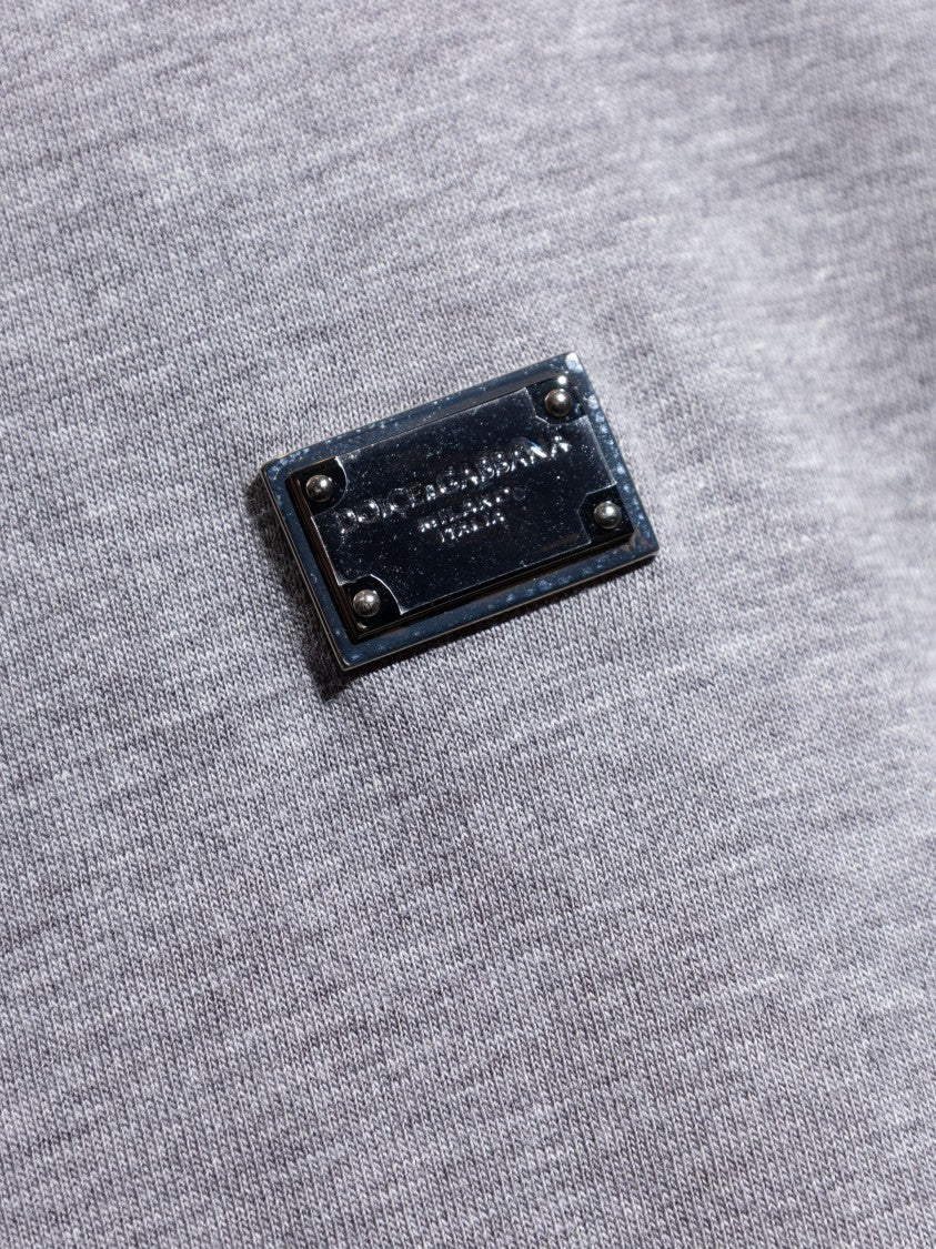 Dolce & Gabbana Relaxed Fit Cotton Jersey Logo Tank