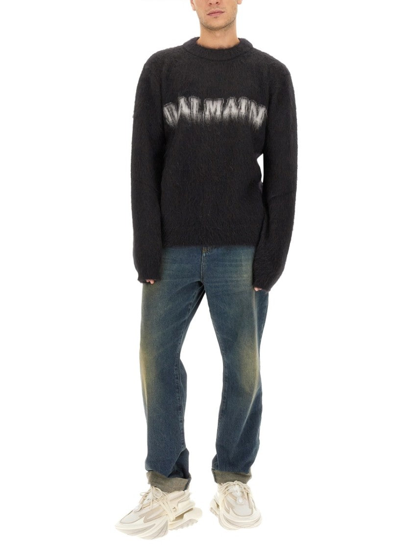 Balmain Retro Logo Pullover