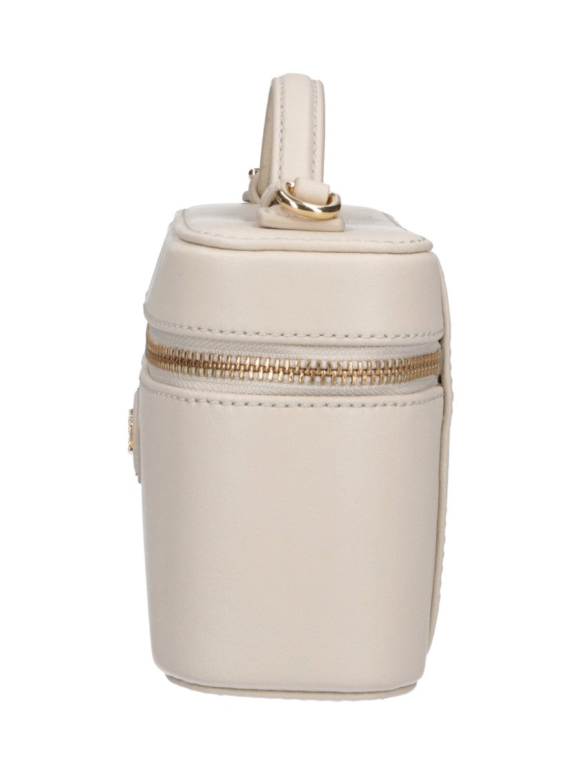Marc Jacobs White The Vanity Bag Calf Leather Handag