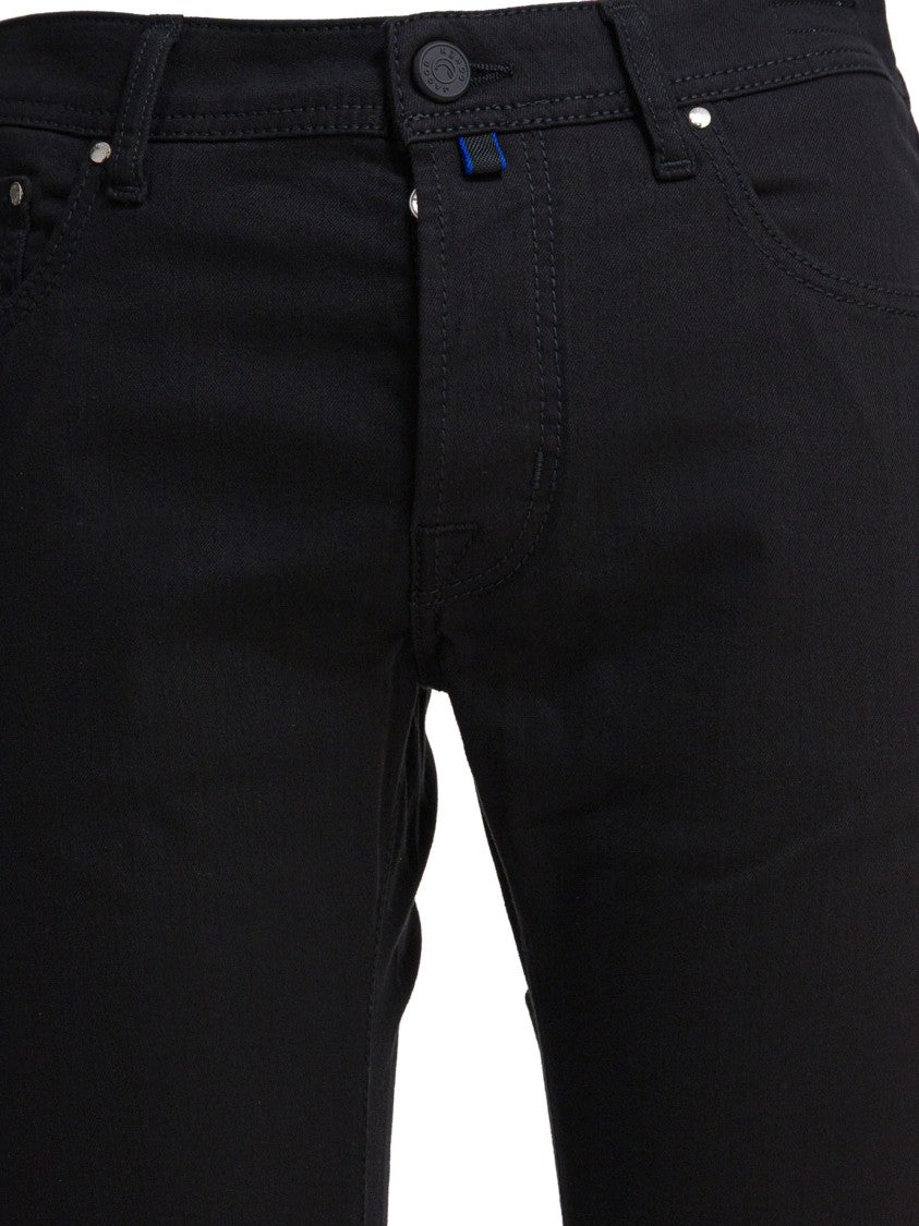 Jacob Cohen Slim-Fit Black Jeans With Classic Five-Pocket Design
