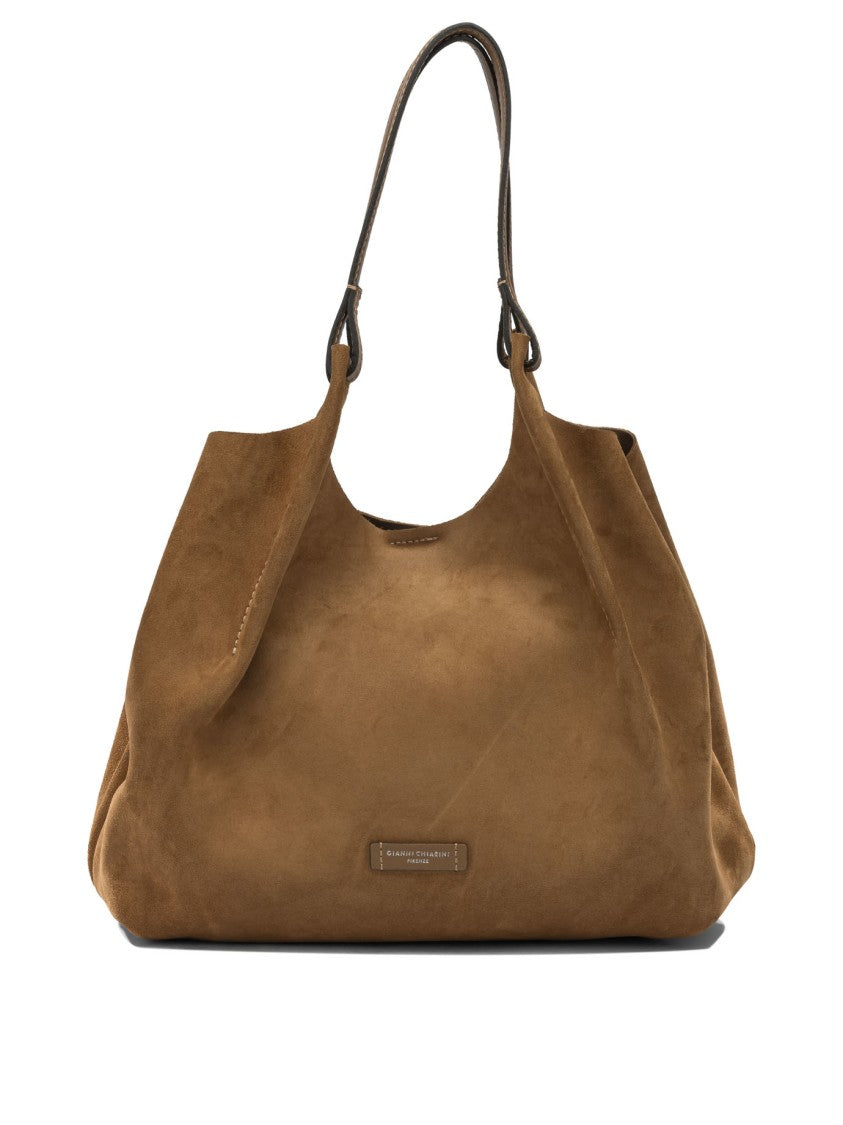Gianni Chiarini Soft Suede Leather Shoulder Bag