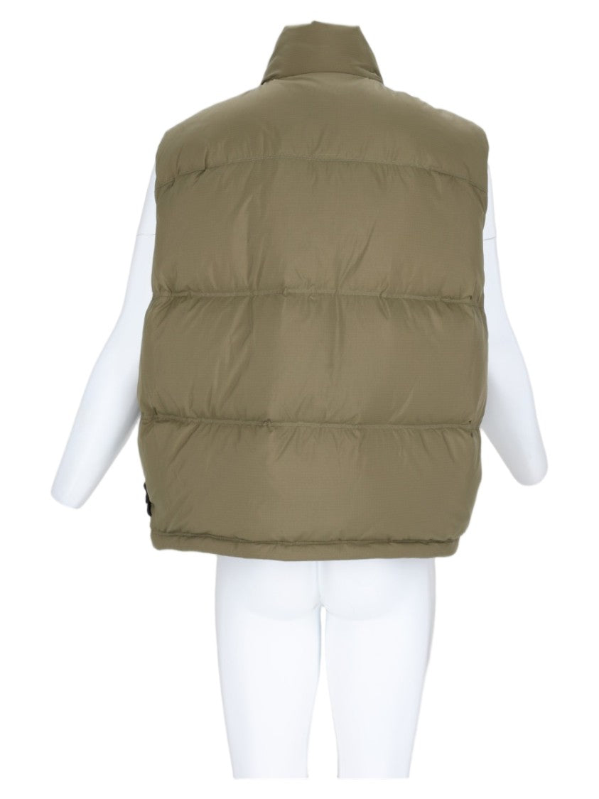 Stone Island Military Green Padded High-Collar Vest