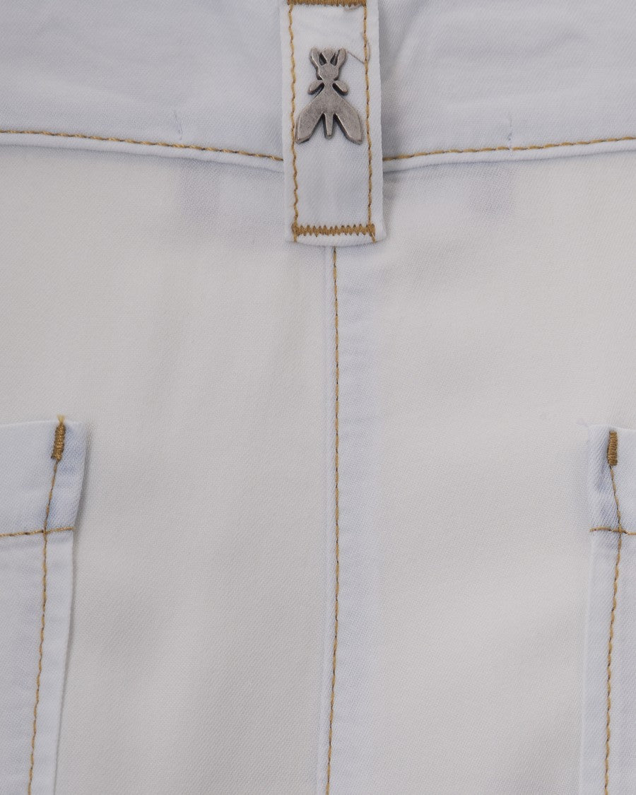 Patrizia Pepe Wide Leg Tencel Jeans With Super Bleach Finish