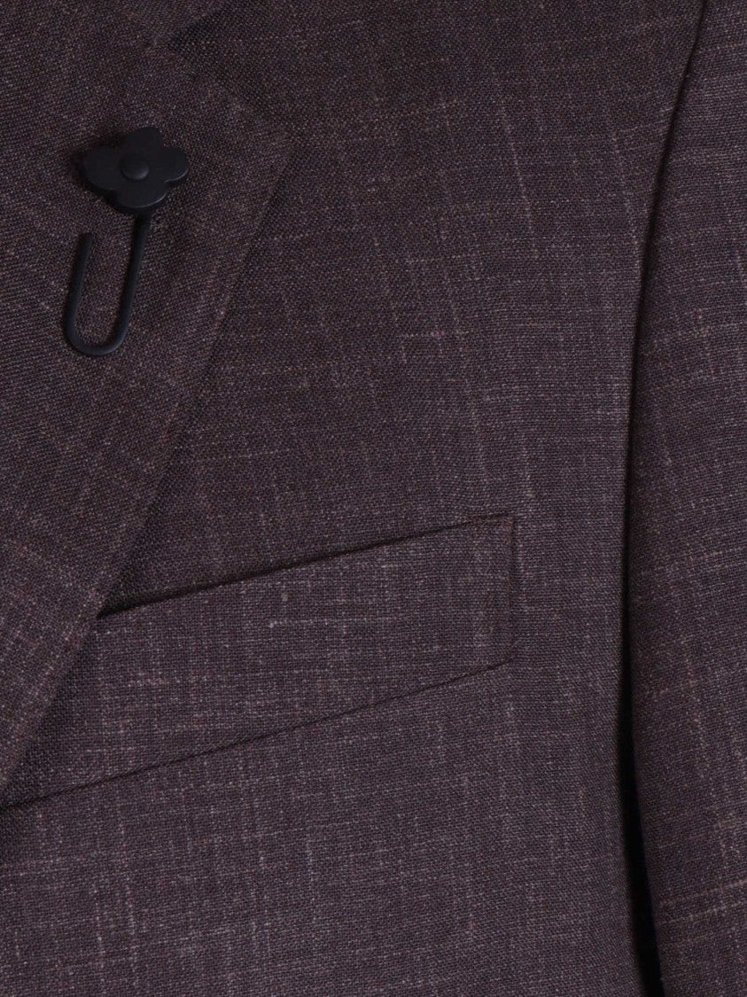 Lardini Brown Roma Textured Blazer
