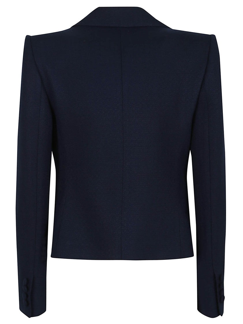 Valentino Garavani Single-Breasted Viscose Jacket With Bow Detail