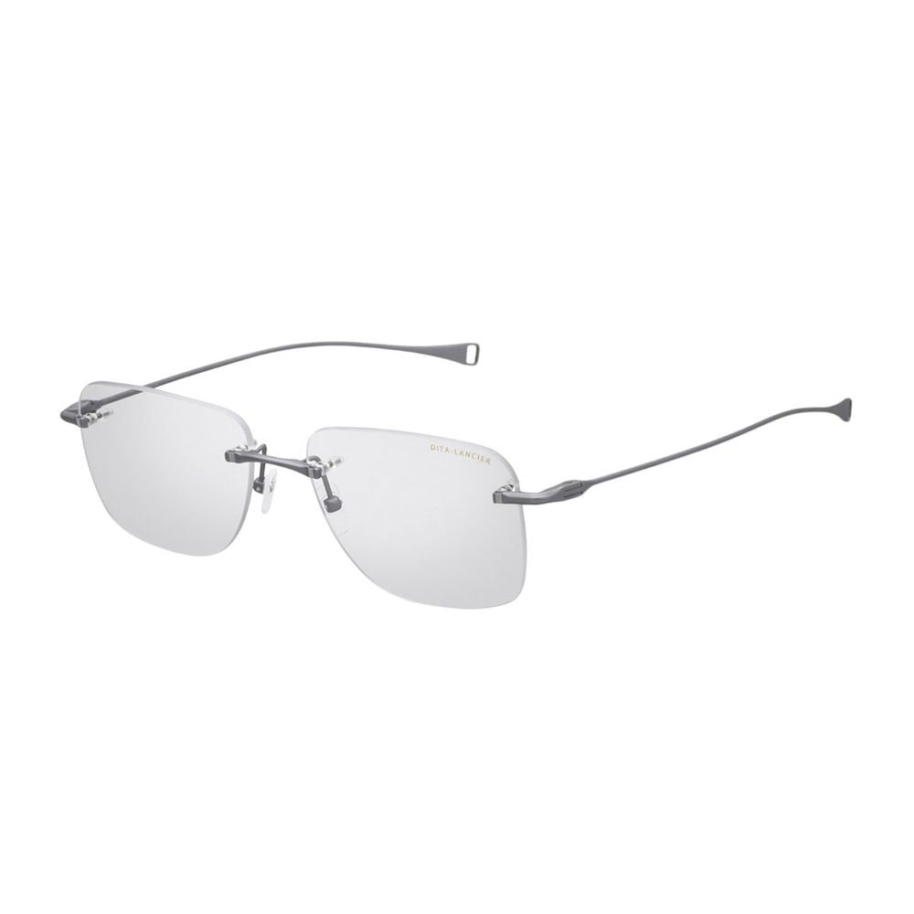 Dita Lancier Lsa 119 Rimless Gray Gummetal Titanium Eyeglasses