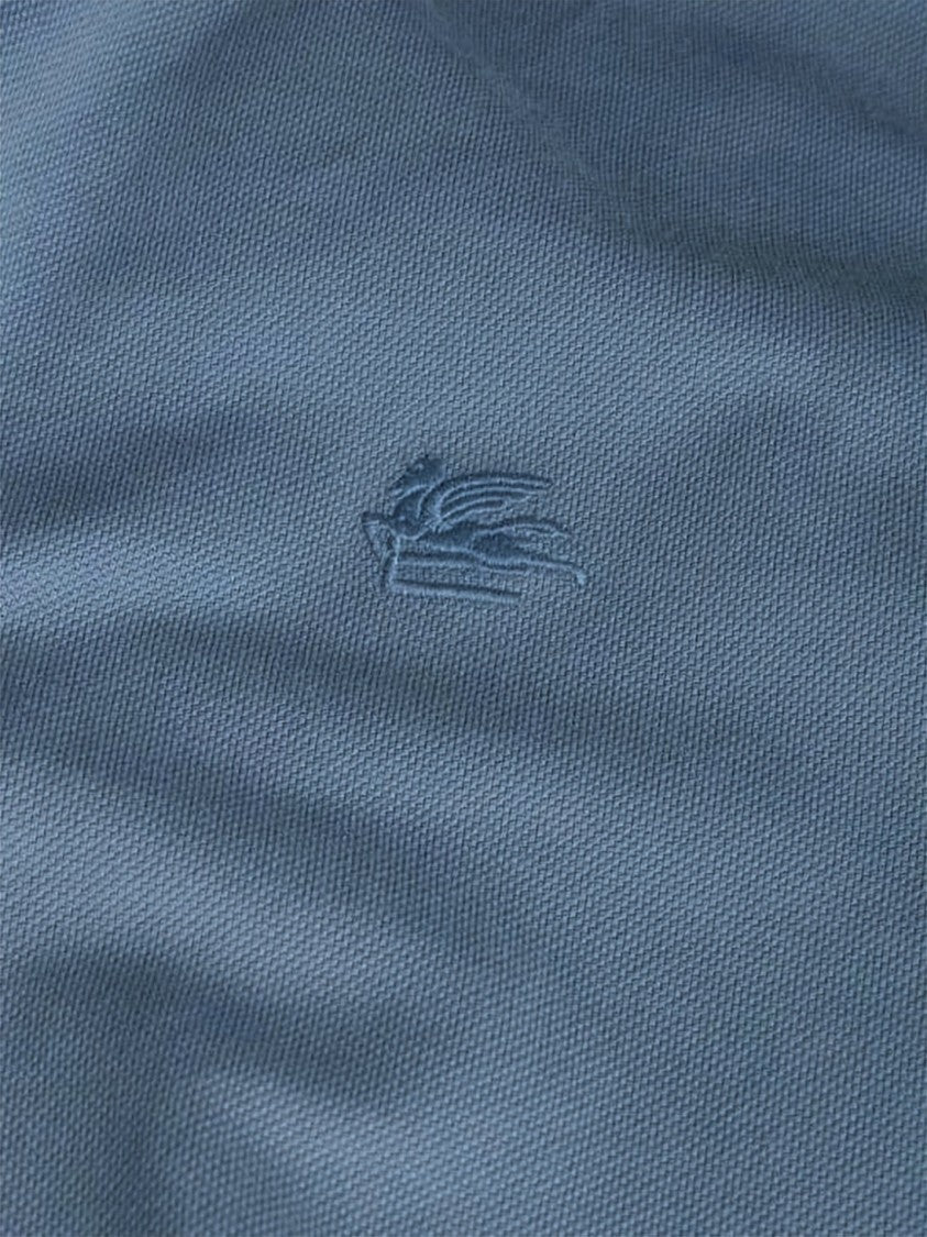 Etro Classic Textured Cotton Polo