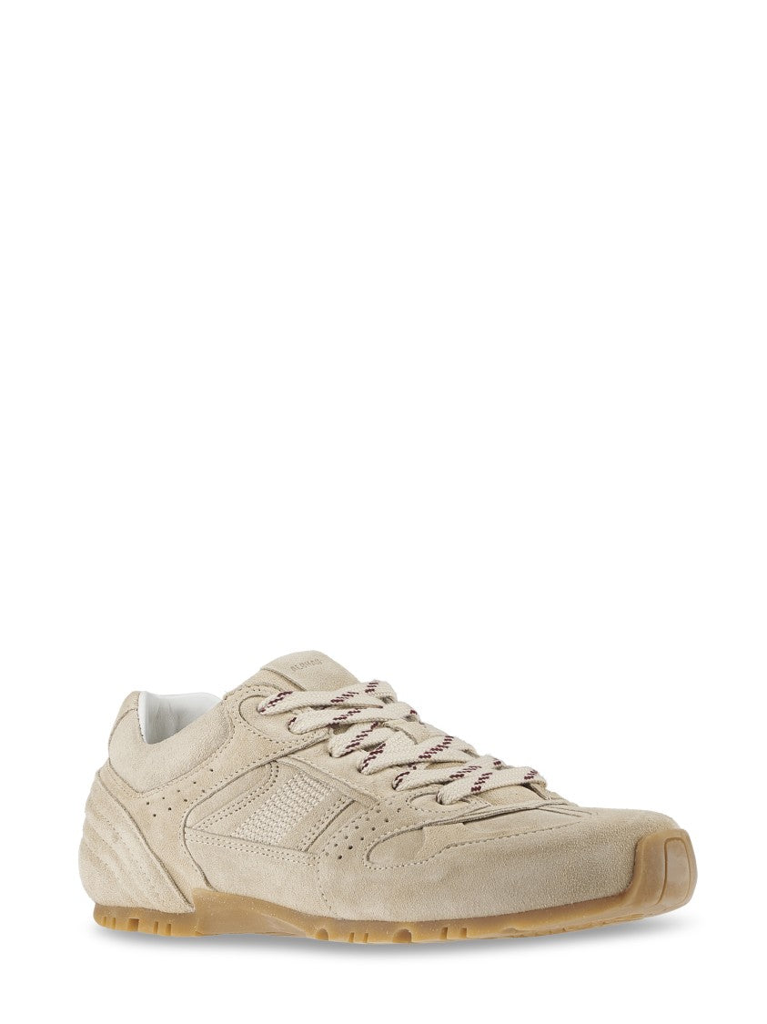 Alohas Suede And Cream Leather Sneakers With Cushioned Sole