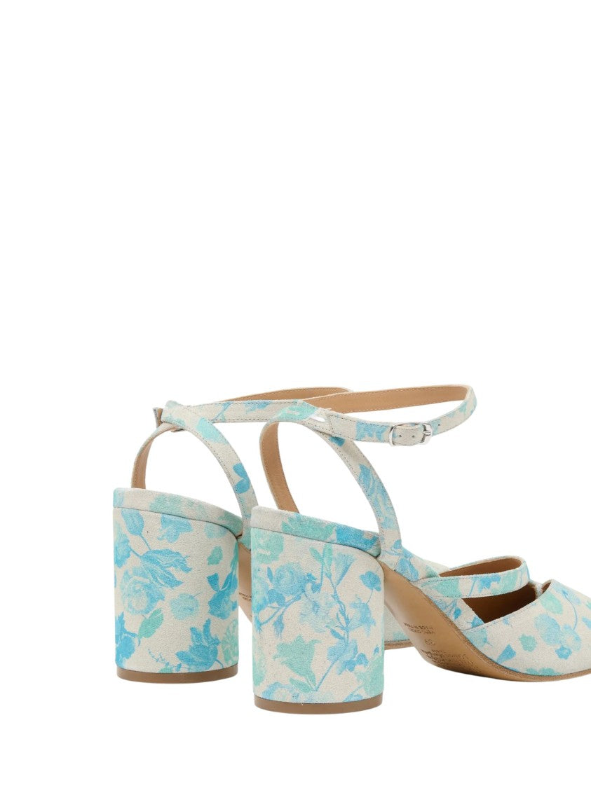 Maison Margiela Tabi Pump H80 Sandals With Floral Print