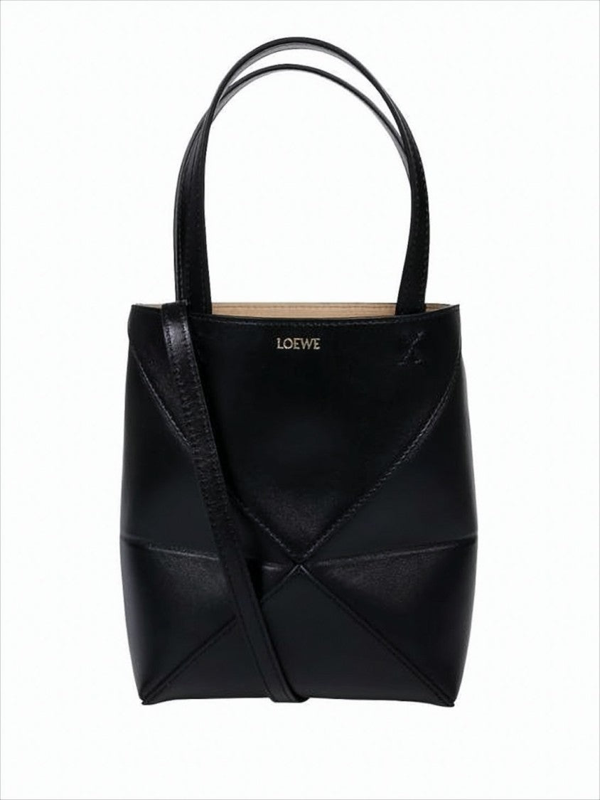 Loewe Geometric Panel Calf Leather Tote Bag