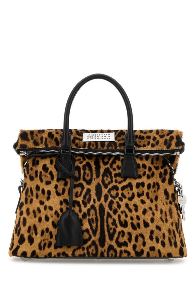 Maison Margiela Printed Calf Hair Medium 5Ac Handbag