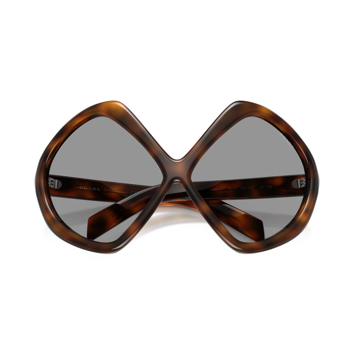 Prada 0Pr B21s Oversized Geometric Tortoiseshell Sunglasses
