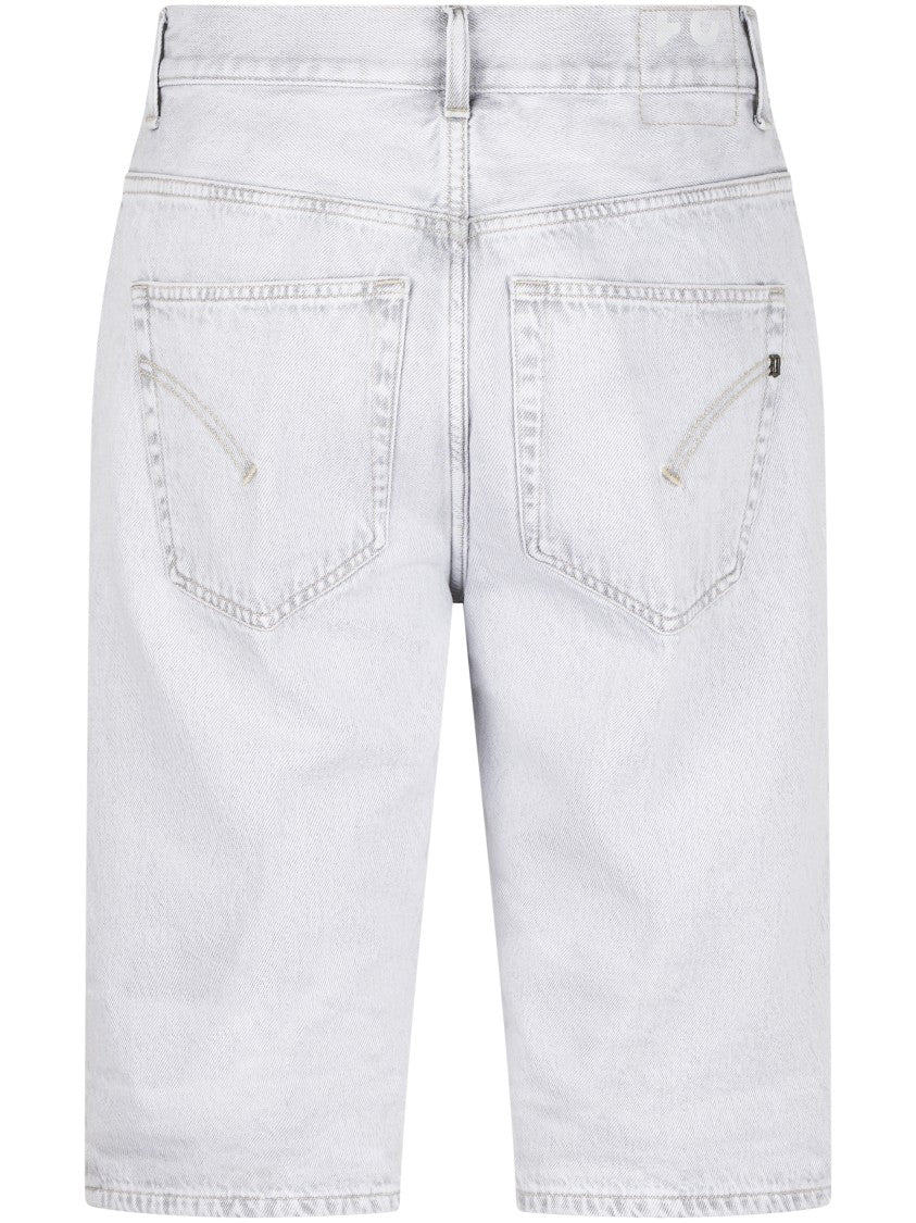 Dondup Knee-Length Denim Bermuda Shorts With Classic Five-Pocket Design