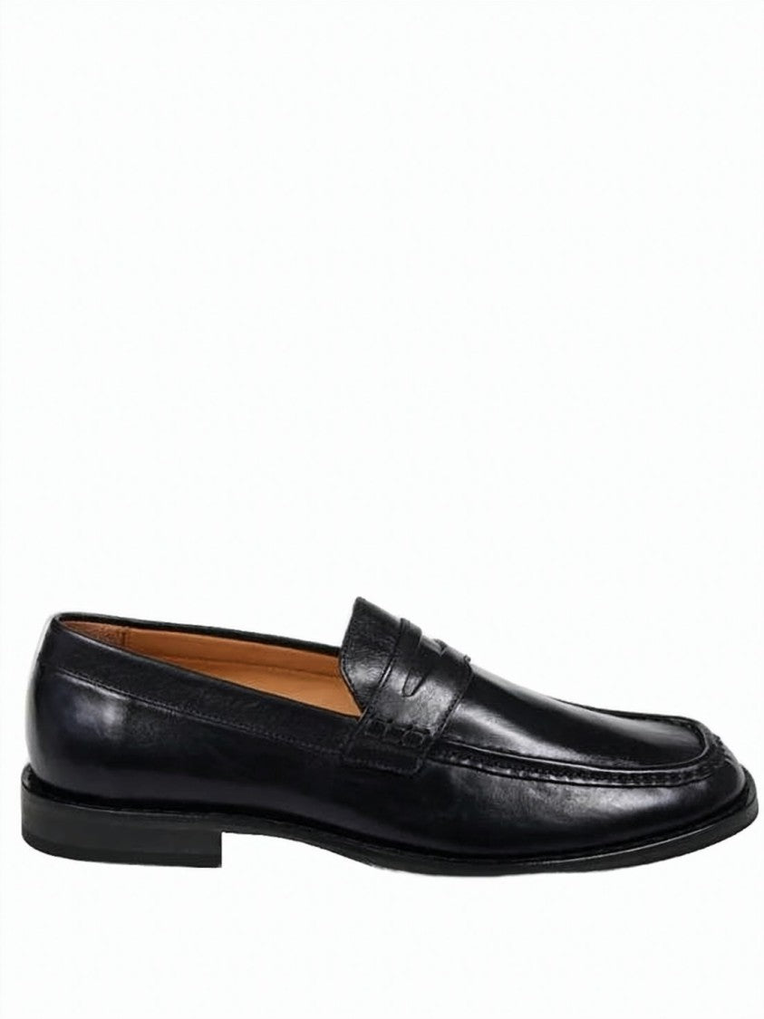 Our Legacy Polished Leather Loafers With Classic Penny Strap