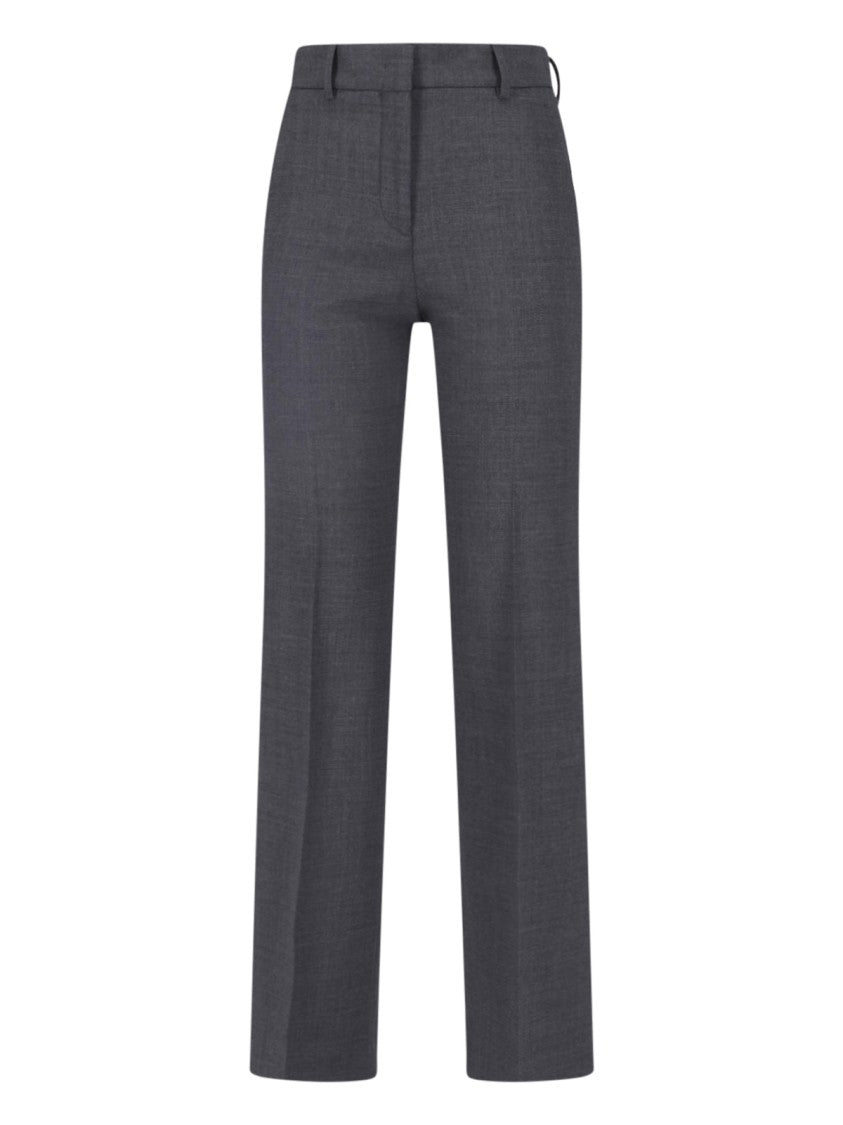 Incotex Tailored Straight-Leg Virgin Wool Formal Pants