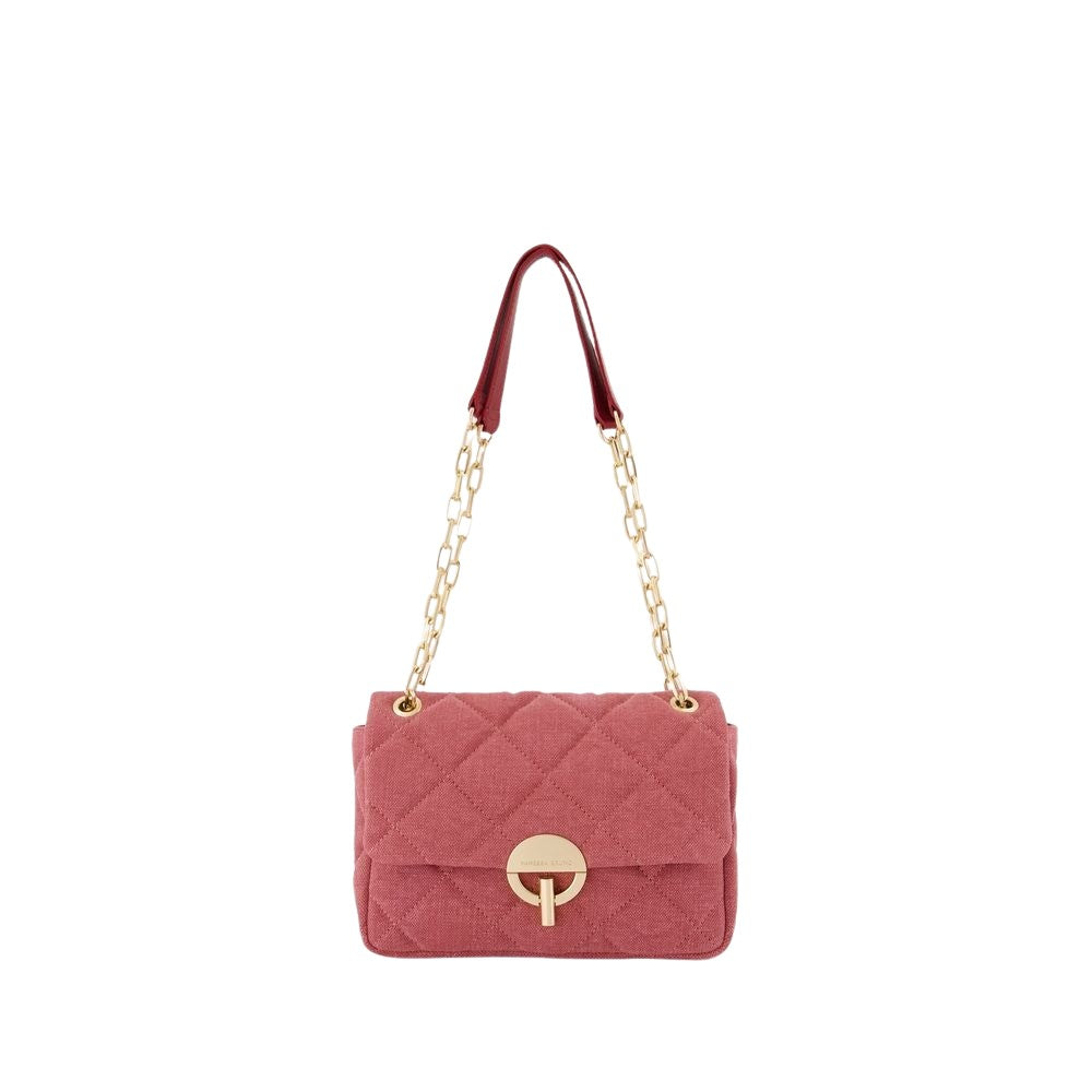 Vanessa Bruno Grand Moon Bag - Linen - Pink