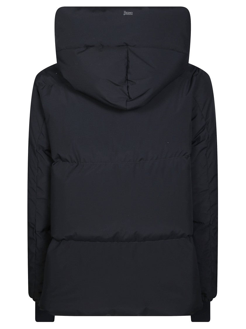 Herno Short Matte High Collar Down Jacket