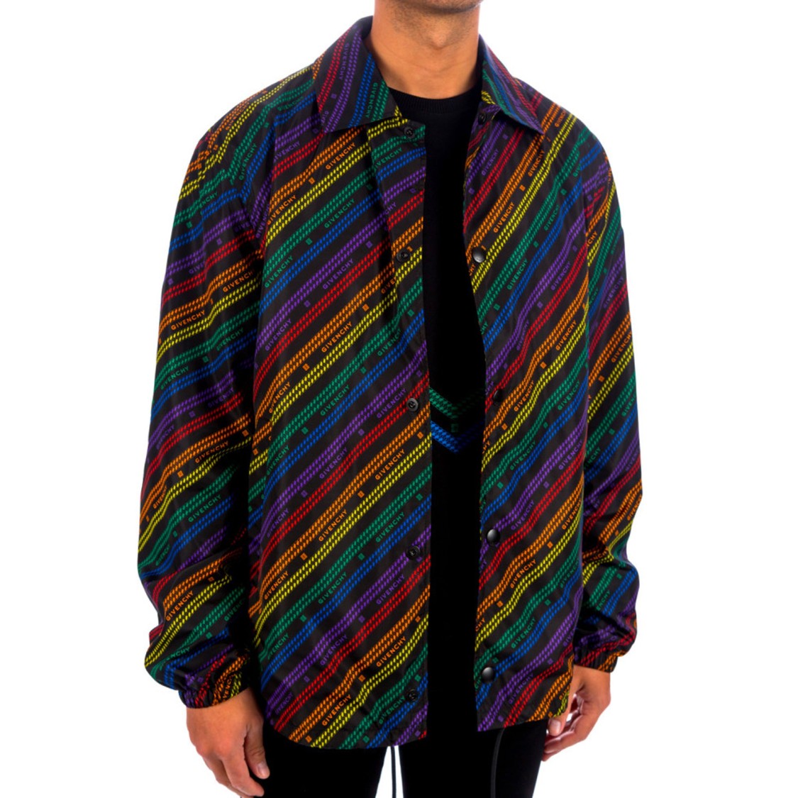 Givenchy Rainbow Chain Nylon Jacket