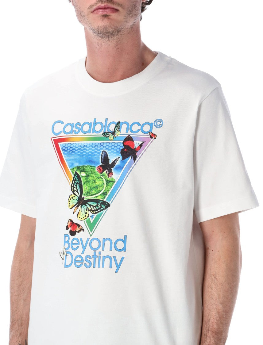 Casablanca Tennis Club Beyond Destiny Cotton T Shirt