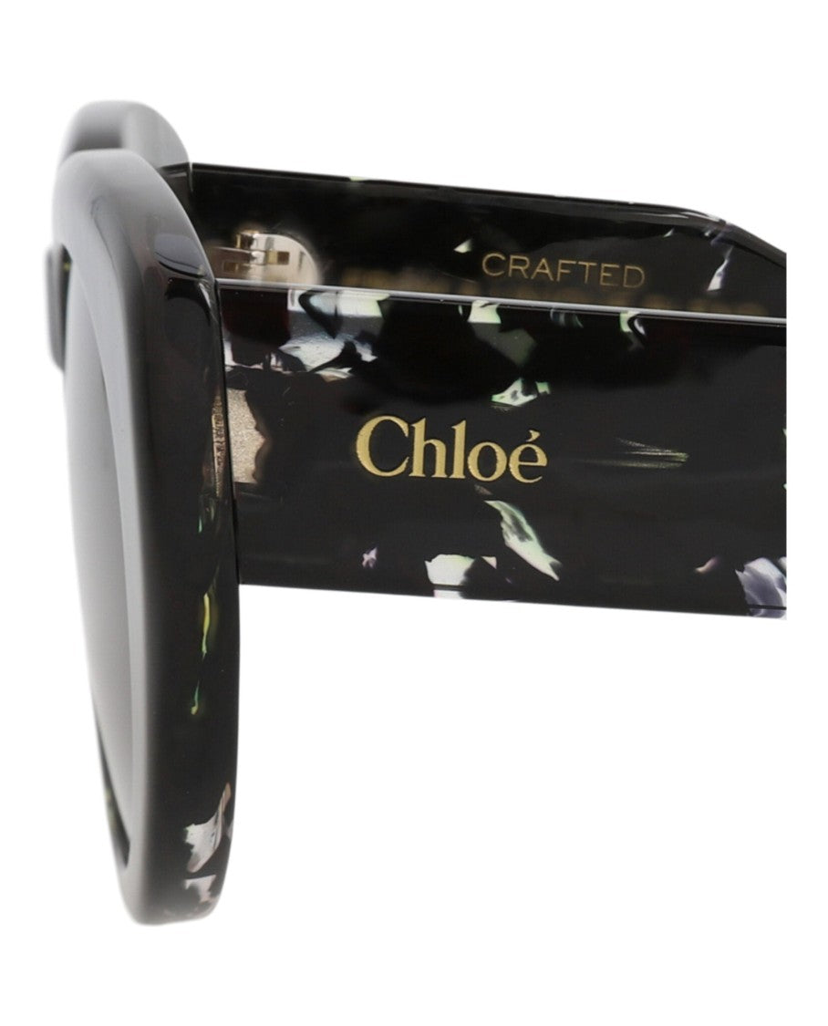 Chloé Round-Frame Recycled Acetate Sunglasses