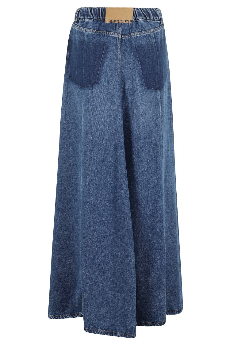 Semi Couture Mirella Flared Denim Skirt