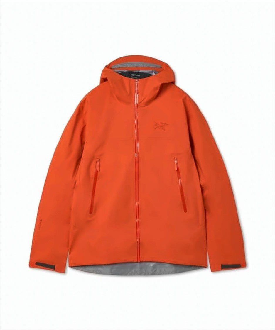 Arc'teryx Vibrant Orange Nylon Hooded Jacket