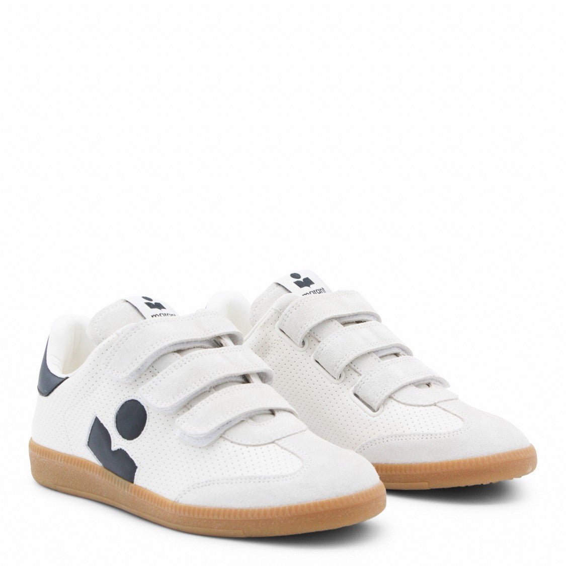 Isabel Marant Sleek White Sneakers With Textured Sole