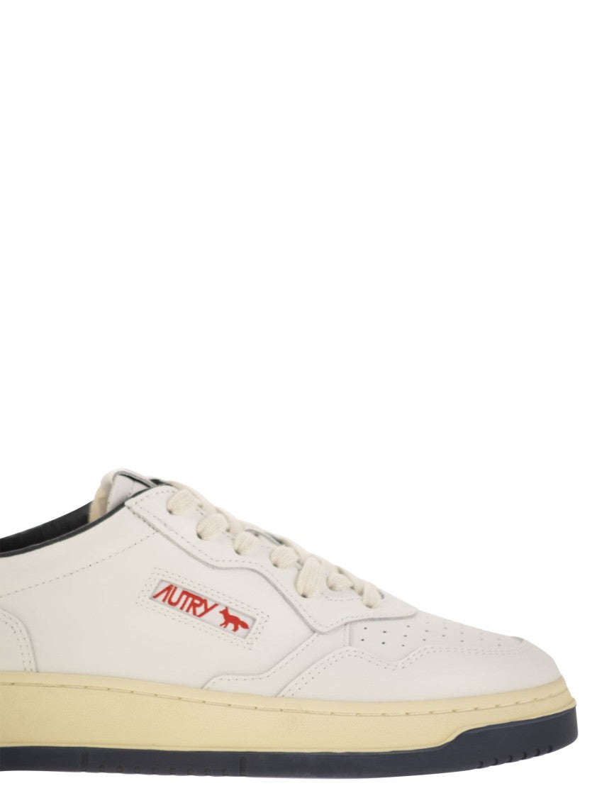 Autry X Maison Kitsuné Medalist Low-Top Sneakers