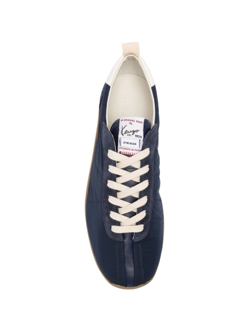 Kenzo Blue Panelled Lace-Up Rubber Sneakers