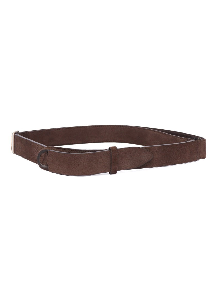 Claudio Orciani Smooth Calf Leather Belt With Polished Finish