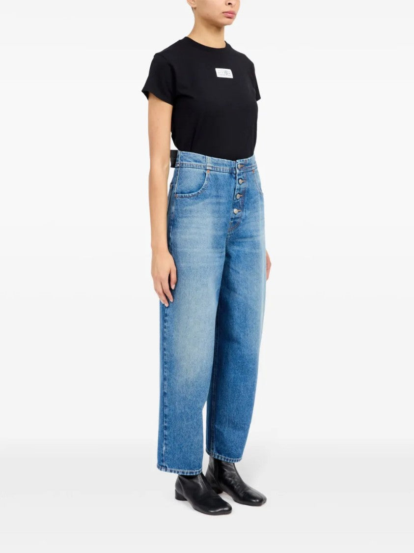 Mm6 By Maison Margiela Button-Up Straight Jeans