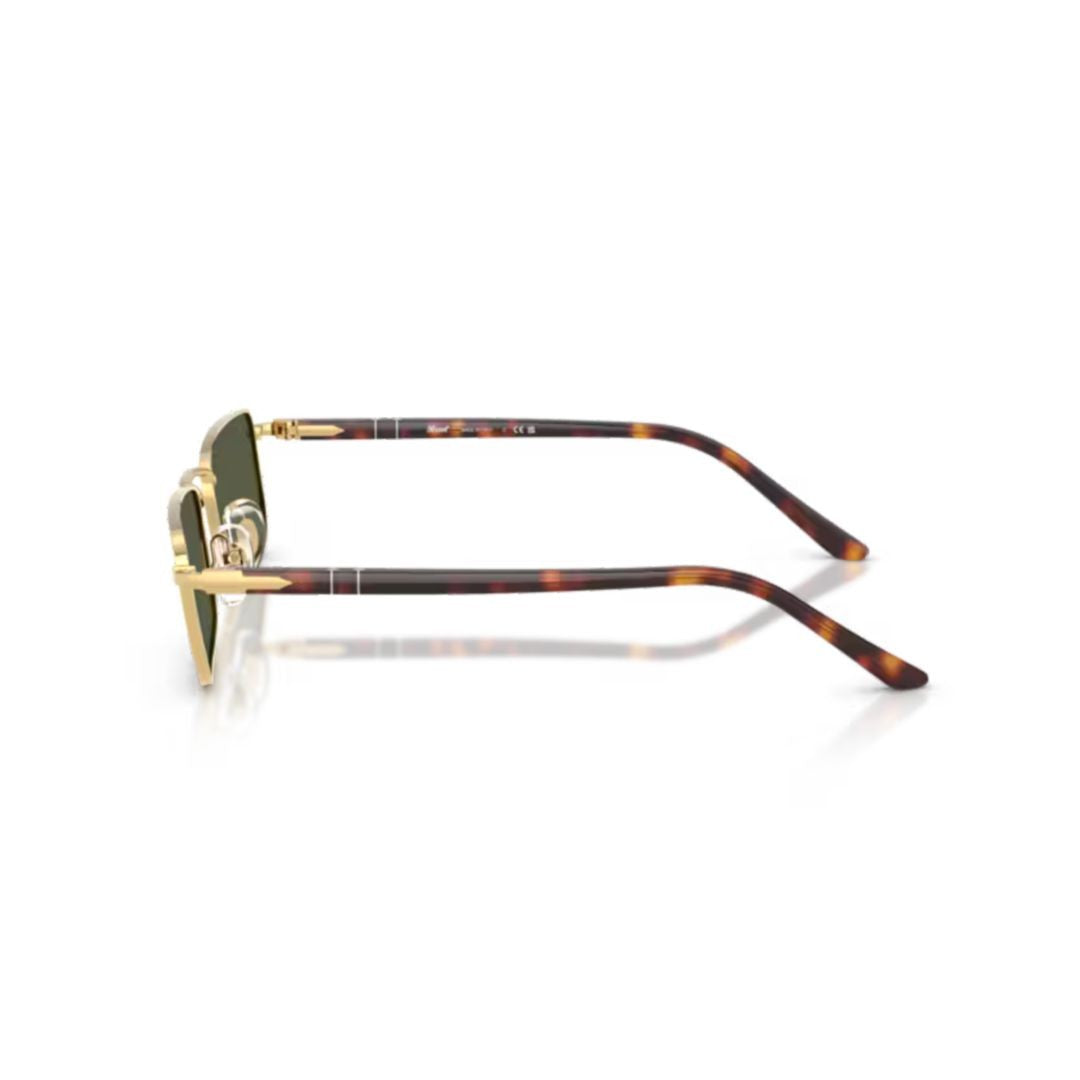 Persol 0Po1025s Gold Metal Sunglasses With Tortoiseshell Temples