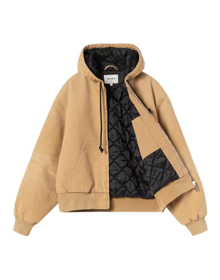 Carhartt Wip Dusty H Dearborn Canvas Hooded Quilted Jacket