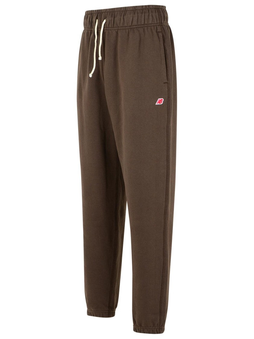 New Balance Brown Cotton Trousers