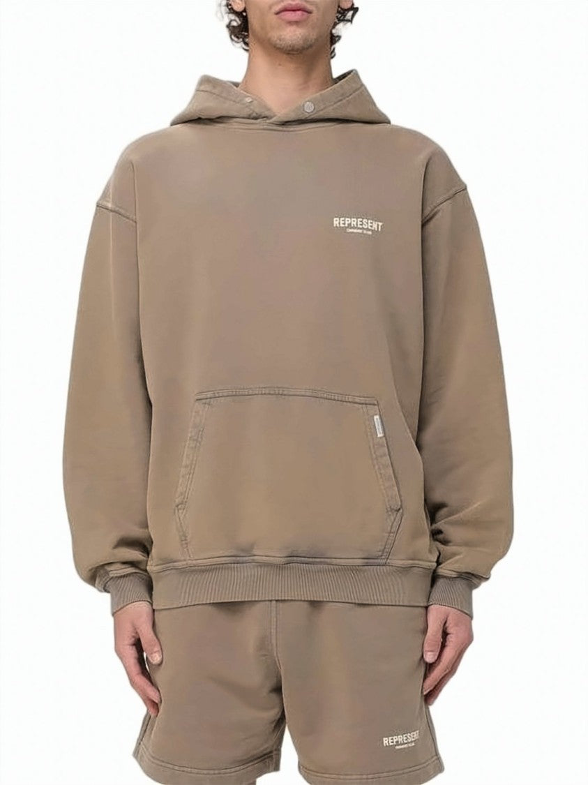 Represent Relaxed Fit Hoodie With Kangaroo Pocket
