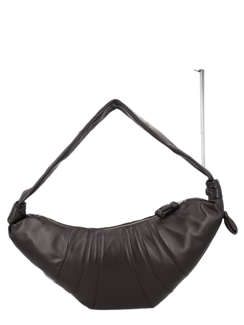 Lemaire Lemaire Crescent-Shaped Large Shoulder Bag In Smooth Lamb Leather