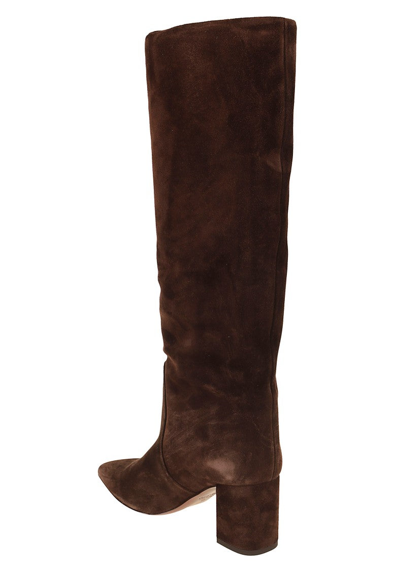 Paris Texas Anja Boot 70 Knee-High Suede Tapered-Toe Boots
